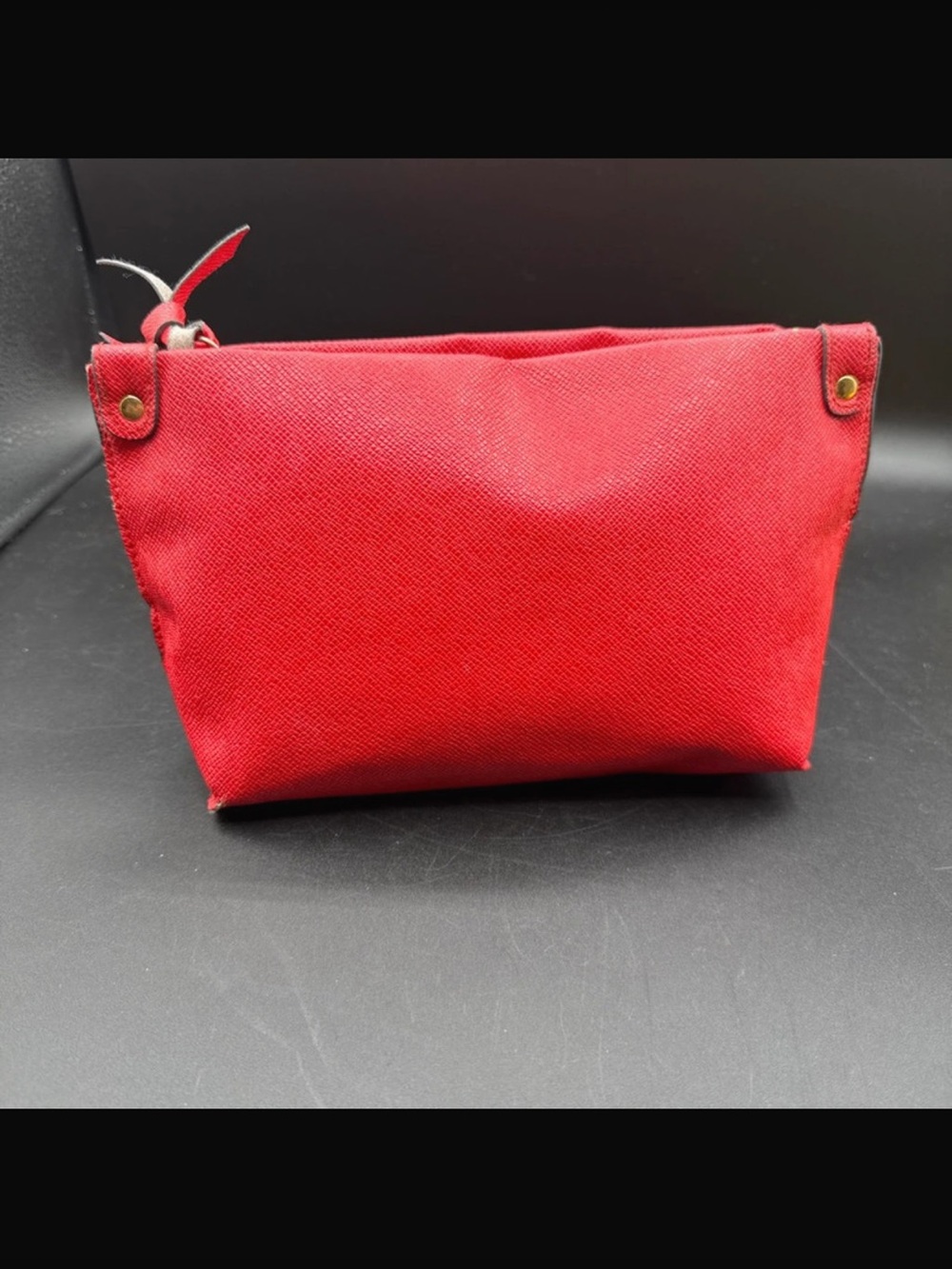 Red Canvas Travel Pouch - Unbranded